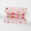 Fashnzfab 2pcs - Soul Sister Star Heart Heishi Beaded Stretch Bracelets Pink In Pink