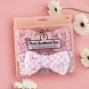 Fashnzfab 2pcs -checkerboard Patterned Facial Headband Set In Pink