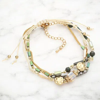Fashnzfab 2pcs - Hammered Metal Disc Cinch Bracelets In Silver