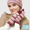 Fashnzfab 3 In 1 Multi Colored Touch Smart Gloves In Multi