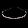 Fashnzfab 3-rows Crystal Rhinestone Headband In Multi