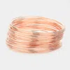 Fashnzfab 30pcs - Thin Metal Bangle Bracelets In Multi