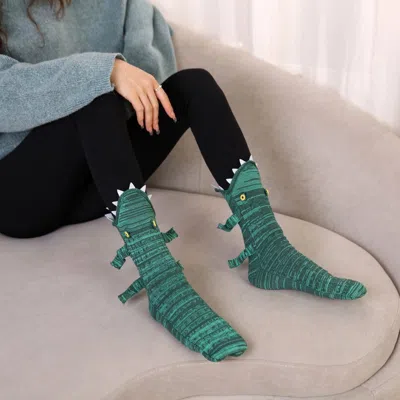 Fashnzfab 3d Animal Knit Socks In Multi