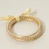 Fashnzfab 3pcs - Brushed Metal Multi Layered Bangle Bracelets Worn Gold In Multi