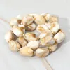 Fashnzfab 3pcs - Chunky Marbled Pebble Beaded Stretch Multi Layered Bracelets In Gold