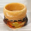 Fashnzfab 3pcs - Chunky Resin Stackable Bangle Bracelets Brown, Neutral In Multi