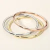 Fashnzfab 3pcs - Metal Bangle Multi Layered Bracelets Multi In Multi