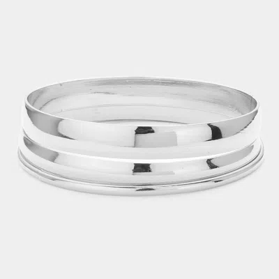 Fashnzfab 3pcs - Metal Multi Layered Bangle Bracelets