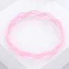 Fashnzfab 3pcs - Zigzag Chevron Wavy Bangle Bracelets In Pink