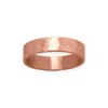 Fashnzfab 4.7mm Hammered Solid Copper Ring In Pink