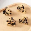 Fashnzfab 4pcs - Tortoise Various Shape Hair Claw Clips In Multi