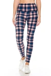 FASHNZFAB 5-INCH LONG YOGA STYLE BANDED LINED TIE DYE PRINTED KNIT LEGGING WITH HIGH WAIST