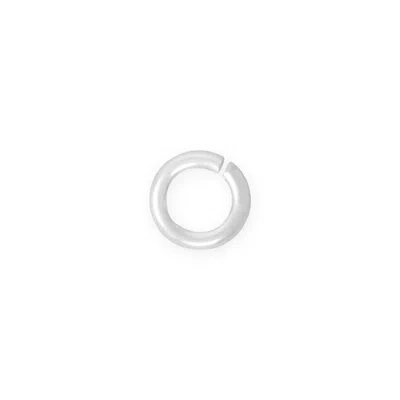 Fashnzfab 5mm Open Jump Rings (package Of Ten) In Silver