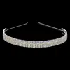 Fashnzfab 5rows Rhinestone Headband In Multi