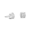 Fashnzfab 6mm Cz Stud Earrings In Silver