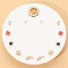 Fashnzfab 6pairs - Mixed Mini Stud Earring Set In Multi