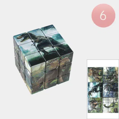 Fashnzfab 6pcs - Dinosaur Magic Cube Toys In Multi