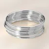 Fashnzfab 6pcs - Metal Stackable Bangle Bracelets In Multi