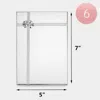 Fashnzfab 6pcs - Simple Bow Deco Rectangle Gift Boxes