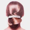 Fashnzfab 6rows Rhinestone Rectangle Barrette In Metallic