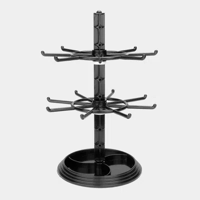 Fashnzfab 8" X 8" X 11.5" Rotating Jewelry Display Stand In Black