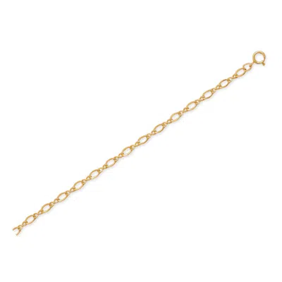 Fashnzfab 9" + 1" 14/20 Gold Filled Figure 8 Chain Anklet In Orange