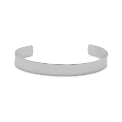 Fashnzfab 9.5mm Polished Cuff Bracelet In Purple