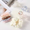 Fashnzfab 9pcs - Pearl Embellished Cellulose Acetate Shell Starfish Pointed Hair Claw Clips Stretchable Hairba In Neutral