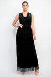 Fashnzfab A-line Mesh Convertible Maxi Dress