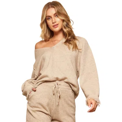 Fashnzfab A Solid Knit Sweater In Grey