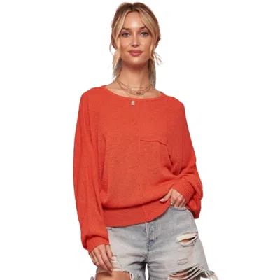 Fashnzfab A Solid Knit Sweater In Pink