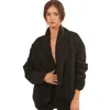 Fashnzfab A Solid Woven Jacket In Black