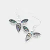 Fashnzfab Abalone Honey Bee Dangle Earrings In Multi
