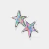 Fashnzfab Abalone Starfish Stud Earrings - Abalone In Multi