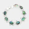 Fashnzfab Abalone Turtle Link Magnetic Bracelet In Multi