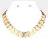 Fashnzfab Abstract Metal Link Necklace In Gold