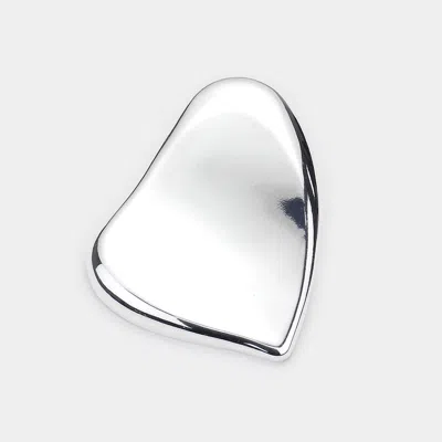 Fashnzfab Abstract Metal Pendant - Rhodium In Multi