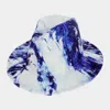 Fashnzfab Abstract Patterned Panama Hat In Multi