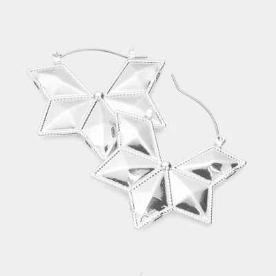 Fashnzfab Abstract Pin Catch Earrings In Multi