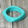 Fashnzfab Abstract Square Celluloid Acetate Bangle Bracelet In Blue