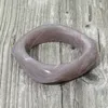 Fashnzfab Abstract Square Celluloid Acetate Bangle Bracelet In Gray
