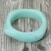 Fashnzfab Abstract Square Celluloid Acetate Bangle Bracelet Mint In Green