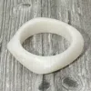 Fashnzfab Abstract Square Celluloid Acetate Bangle Bracelet White In White