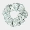 Fashnzfab Abstract Textured Scrunchie Hairband In Gray
