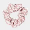 Fashnzfab Abstract Textured Scrunchie Hairband In Pink