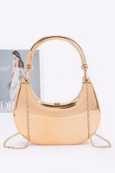 Fashnzfab Acrylic Case Bag In Beige