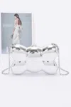 Fashnzfab Acrylic Case Bag In Silver