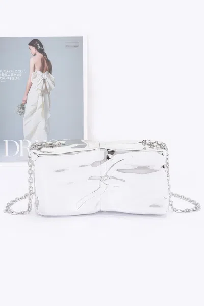 Fashnzfab Acrylic Case Bag In Silver