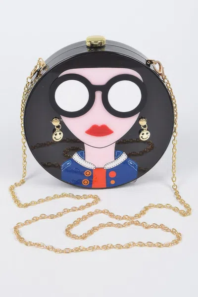 Fashnzfab Acrylic Fashion Clutch In Multi