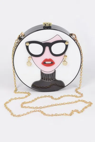 Fashnzfab Acrylic Fashion Clutch In White